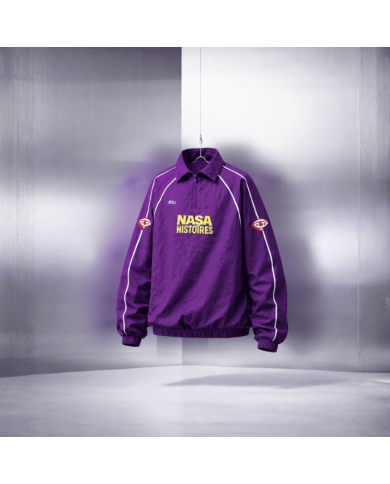 CHAQUETA LA PIEL FLOR MORADA