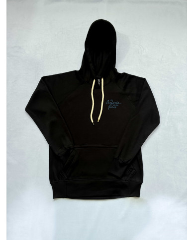 Hoodie negro flor violín
