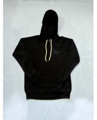 Hoodie negro flor violonchelo