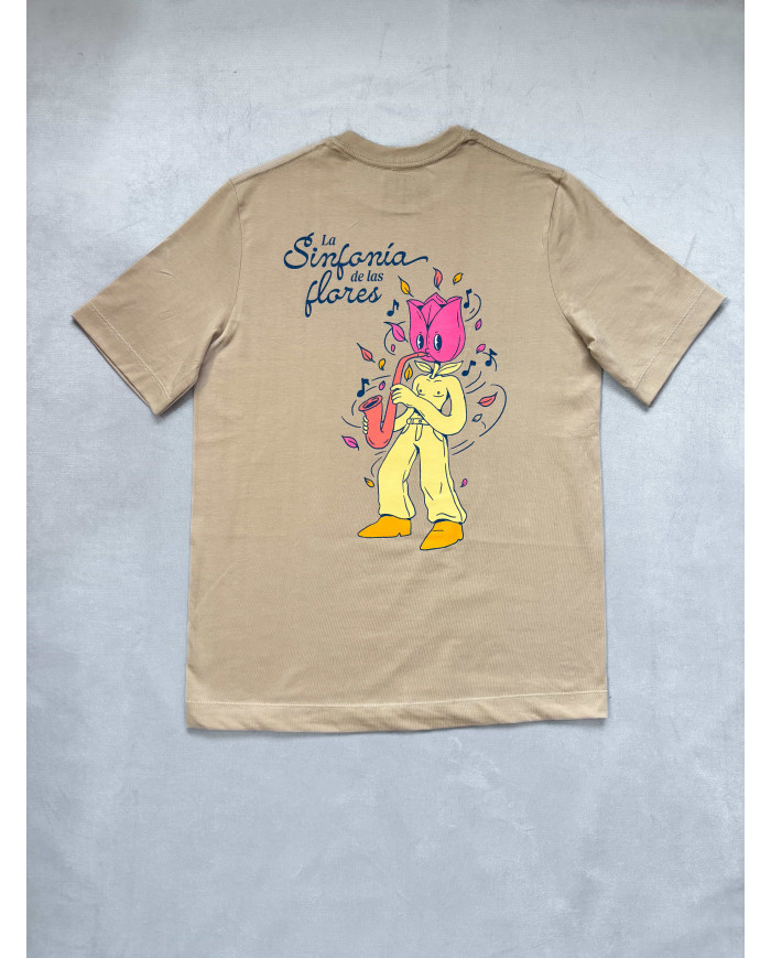 Camiseta tulipán saxofón