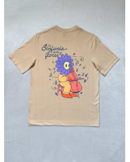 Camiseta flor tocando violonchelo